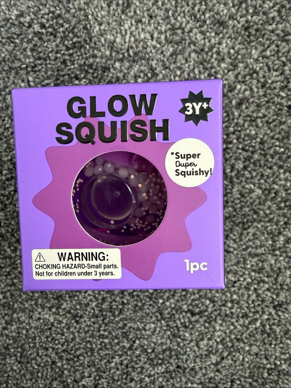 J’adore Glow Squish Purple Squishy Toy